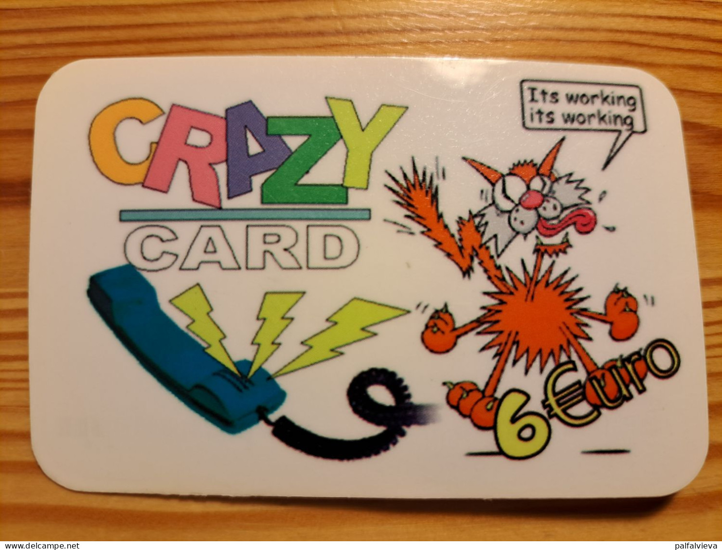 Prepaid Phonecard Spain, Crazy Card - Cat - Other & Unclassified