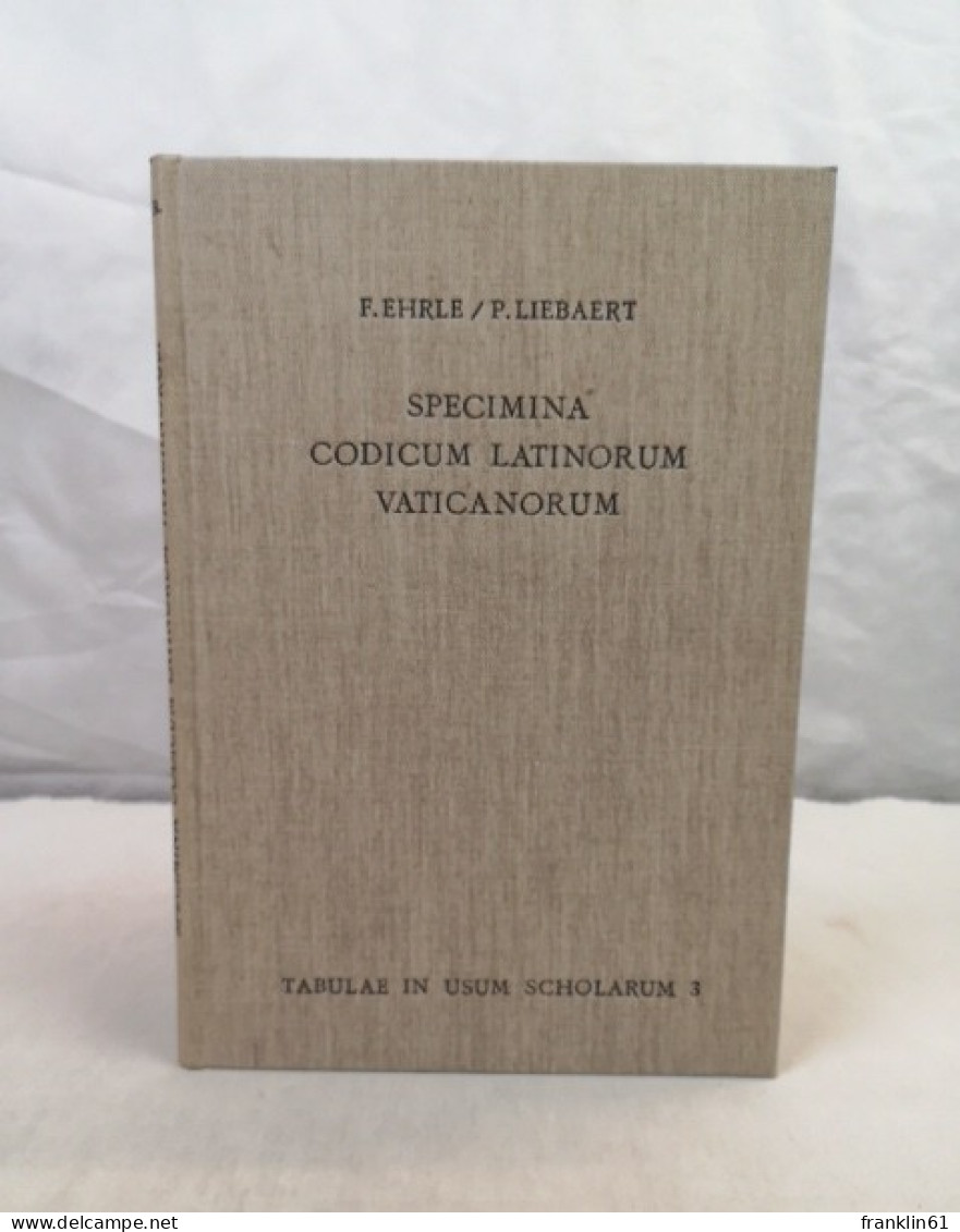 Specimina Codicum Latinorum Vaticanorum. - Otros & Sin Clasificación