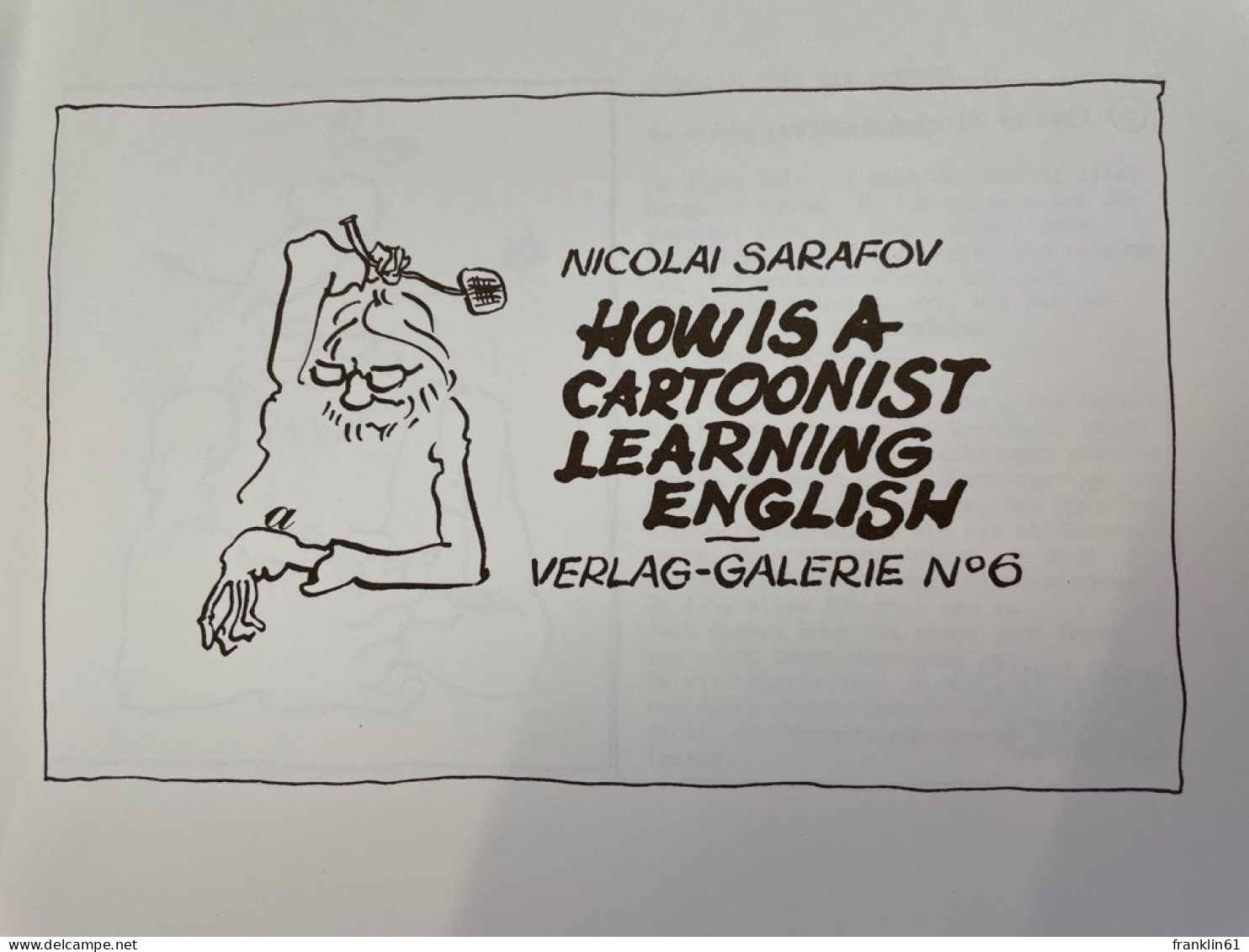 How Is A Cartoonist Learning English. - Other & Unclassified