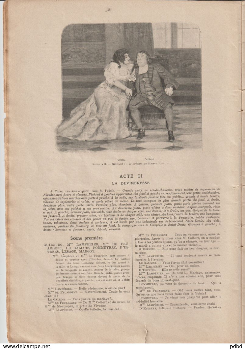 Livret . Illustration Théâtrale . L'Affaire Des Poisons . Victorien Sardou . 1908 . - Theater