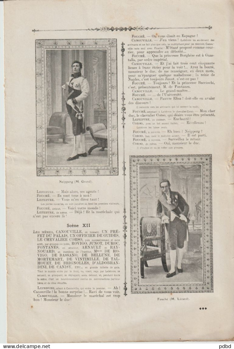 Livret . Madame Sans Gêne . Victorien Sardou Et Emile More . 1907 . - Teatro