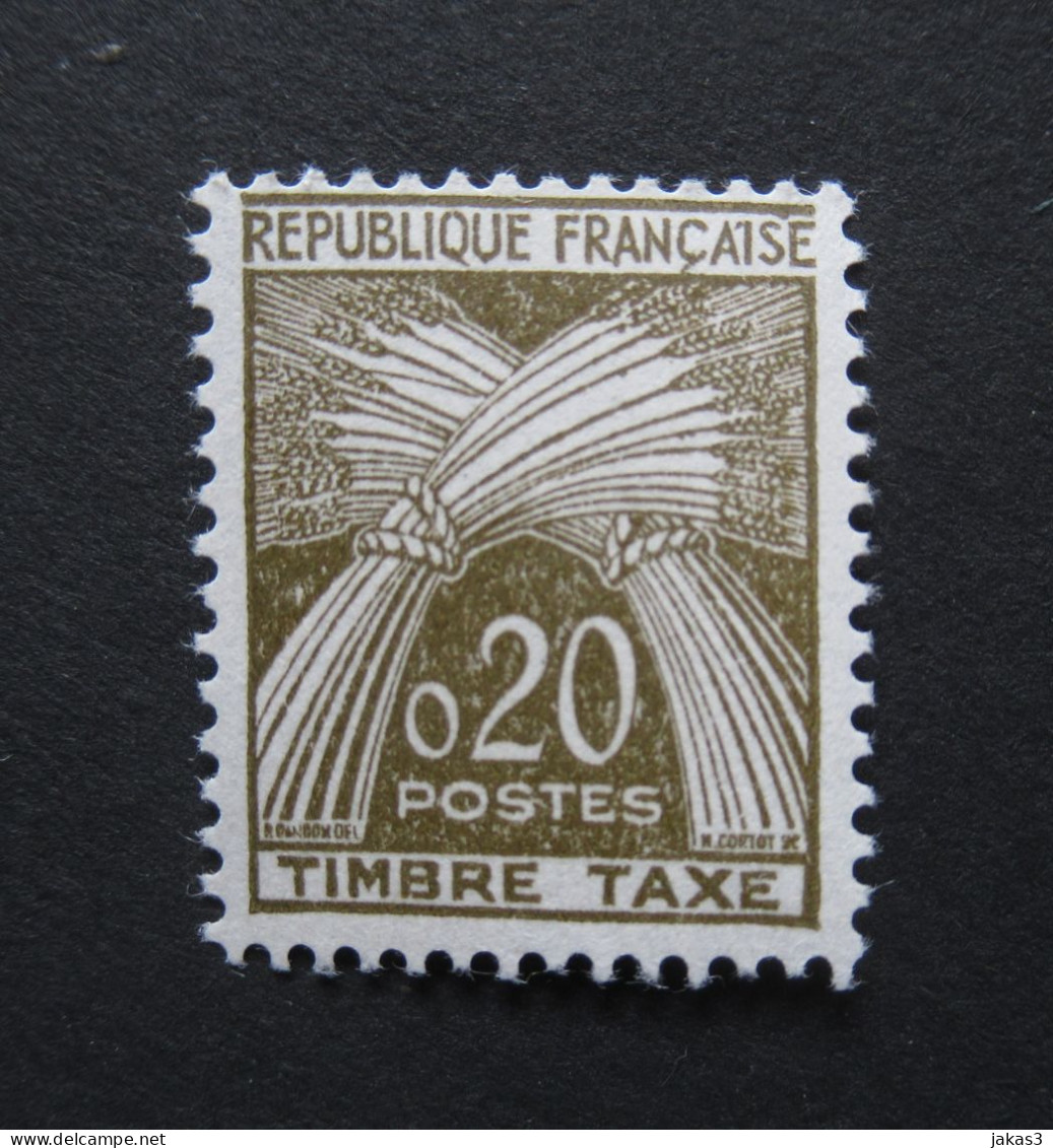 FRANCE  - TIMBRE TAXE  - YT N° 92 - NEUF  GOMME D ORIGINE SANS TRACE CHARNIERE ** - BEL ETAT - BELLE COTE - 1960-.... Mint/hinged