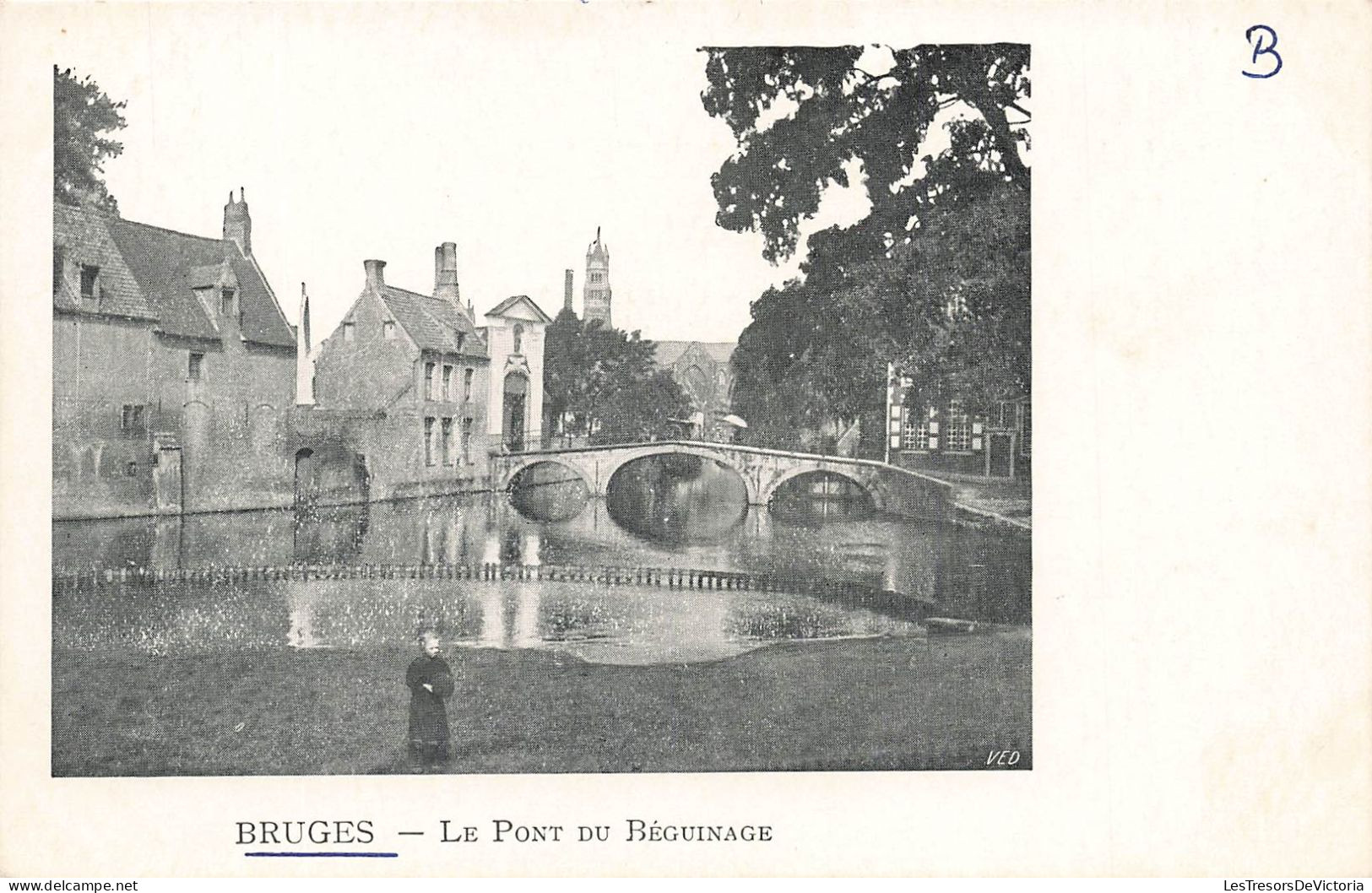 BELGIQUE - Bruges - Vue Sur Le Pont Du Béguinage - Carte Postale Ancienne - Brugge