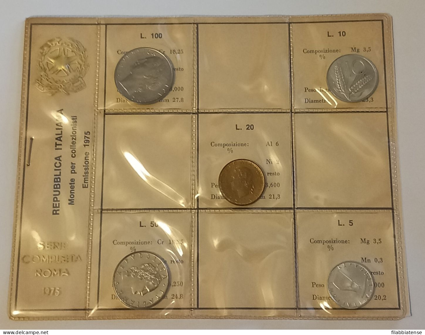 1975 - Italia Serietta Lire ---- - Mint Sets & Proof Sets