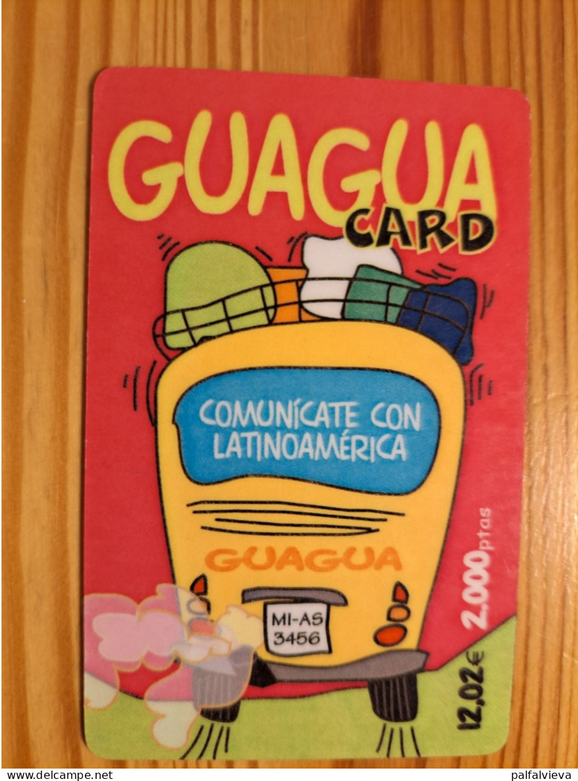 Prepaid Phonecard Spain, Guagua Card - Autres & Non Classés