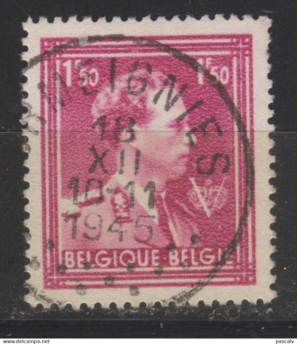 COB 691 Oblitération Centrale ORMEIGNIES - 1936-1957 Open Collar