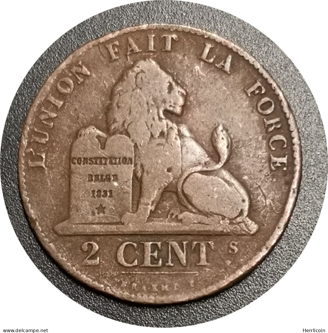 Monnaie Belgique - 1862 - 2 Centimes - Léopold I - 2 Centimes