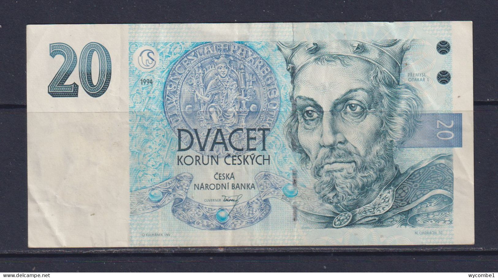 CZECH REPUBLIC  - 1994 20 Korun Circulated Banknote - Repubblica Ceca