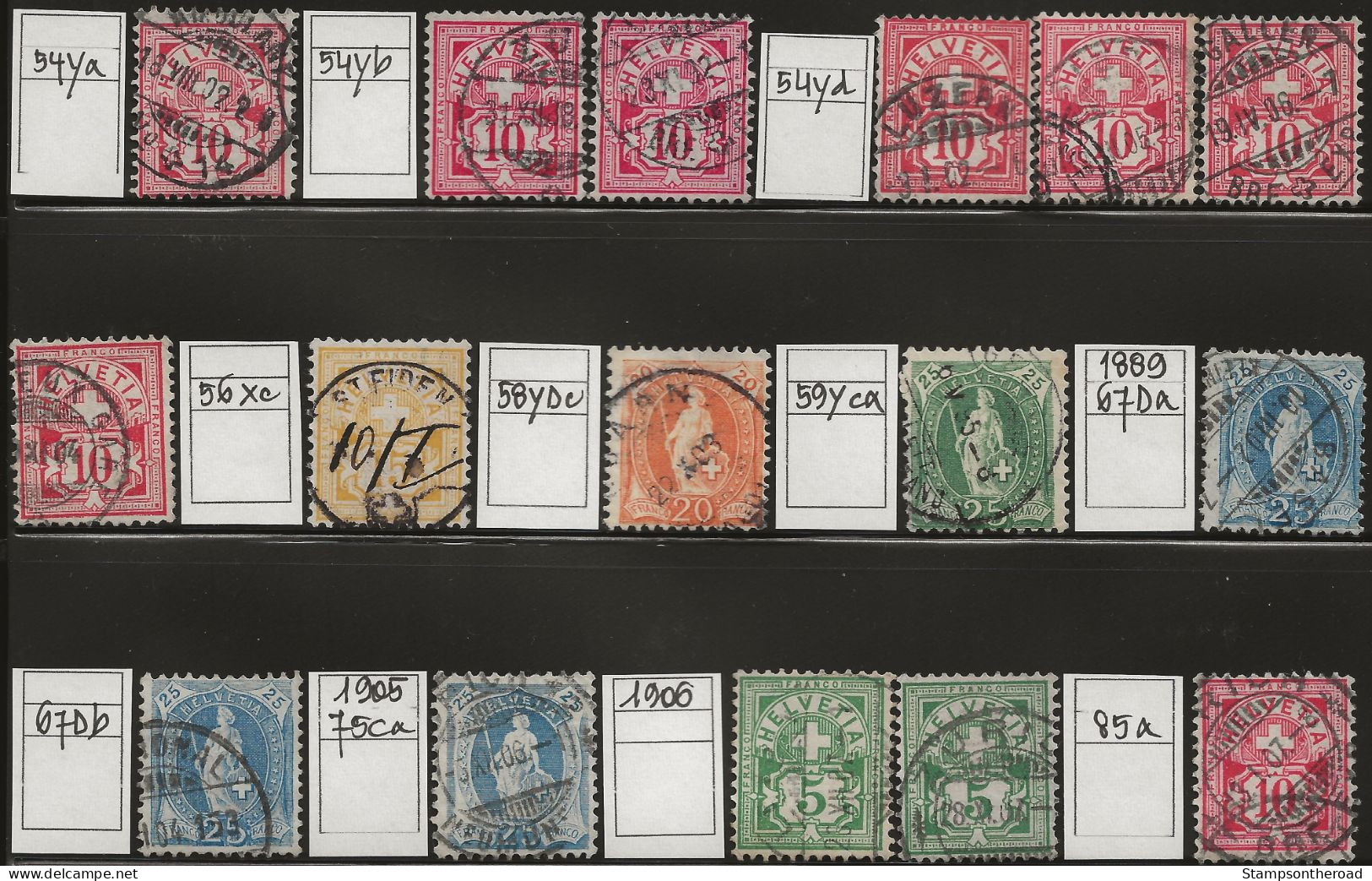 SVLT01 - Svizzera 1862/1932, Lotto Di 415 Francobolli Nuovi Con E Senza Linguella E Usati - Lotes/Colecciones