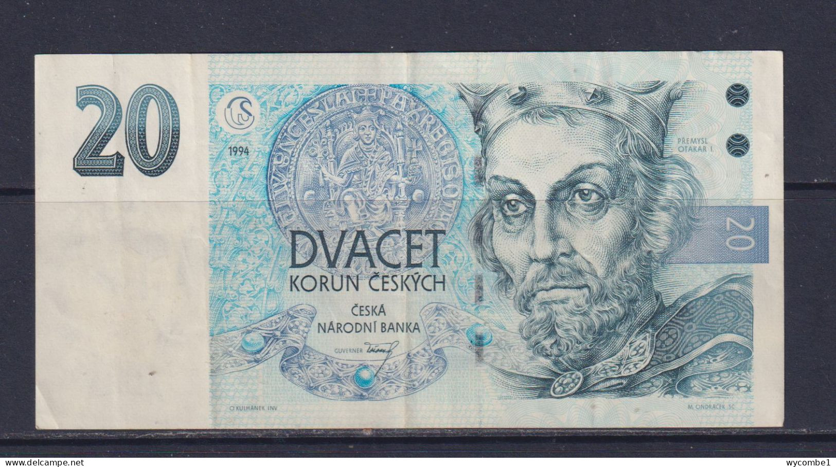 CZECH REPUBLIC  - 1994 20 Korun Circulated Banknote - Tsjechië