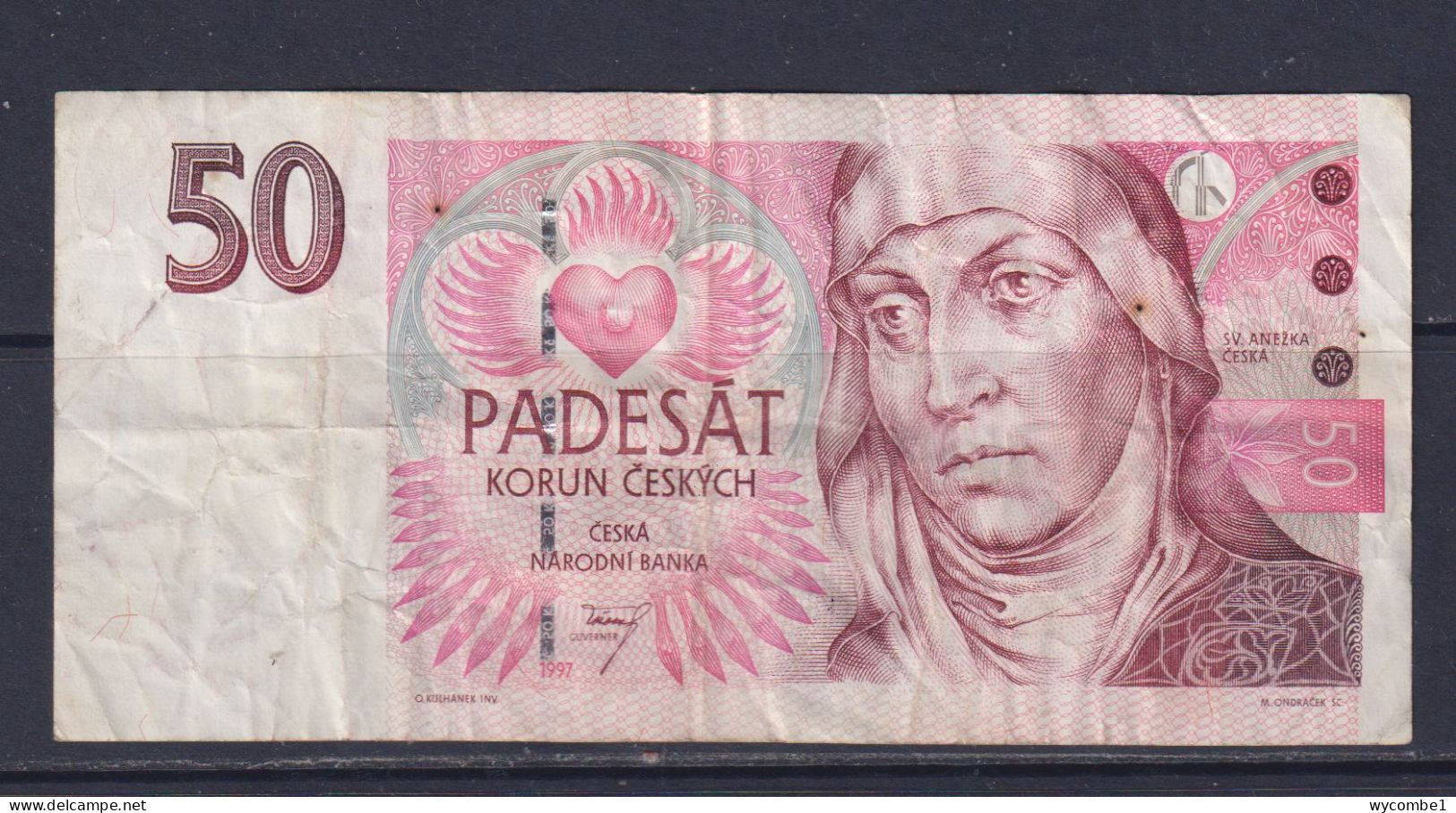 CZECH REPUBLIC  - 1997 50 Korun Circulated Banknote - Repubblica Ceca