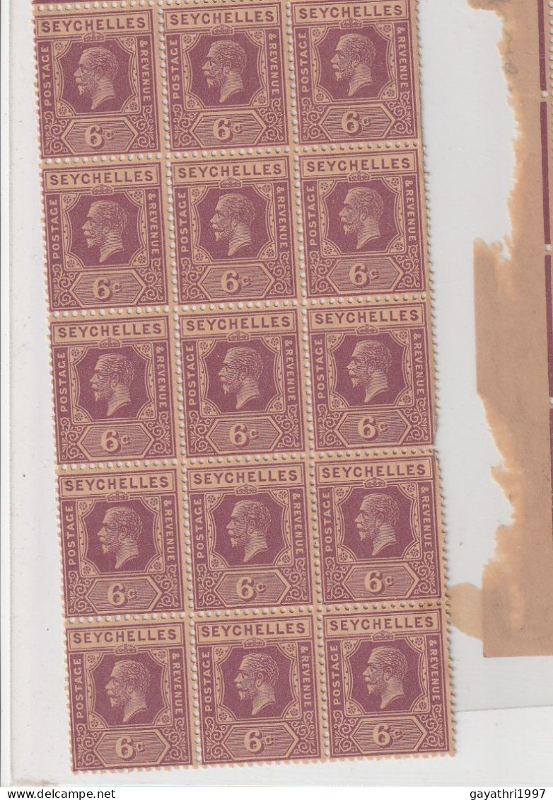 Seychelles W/m Mult Script CA SG 105 Deep Mauve But Others Carmine Red ?w/m Same Mult Script CA? 90 Stamps Lot MINT MNH - Seychellen (...-1976)