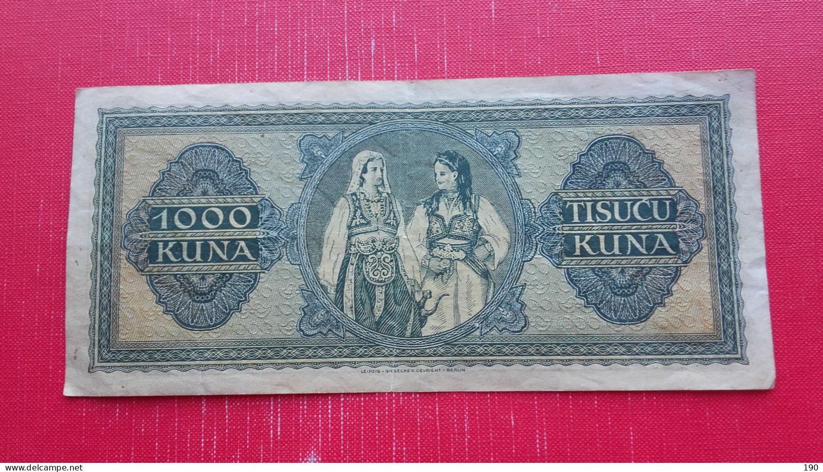 NDH.1000 Kuna - Croacia