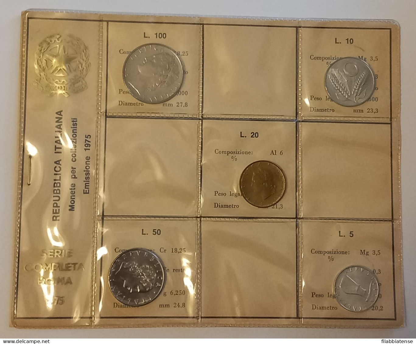 1975 - Italia Serietta Lire ---- - Mint Sets & Proof Sets