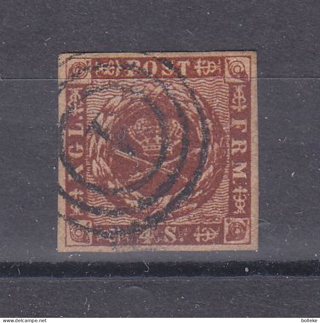 Danemark - Yvert 8 Oblitéré - 4 Maeges - Valeur 18 Euros - - Used Stamps