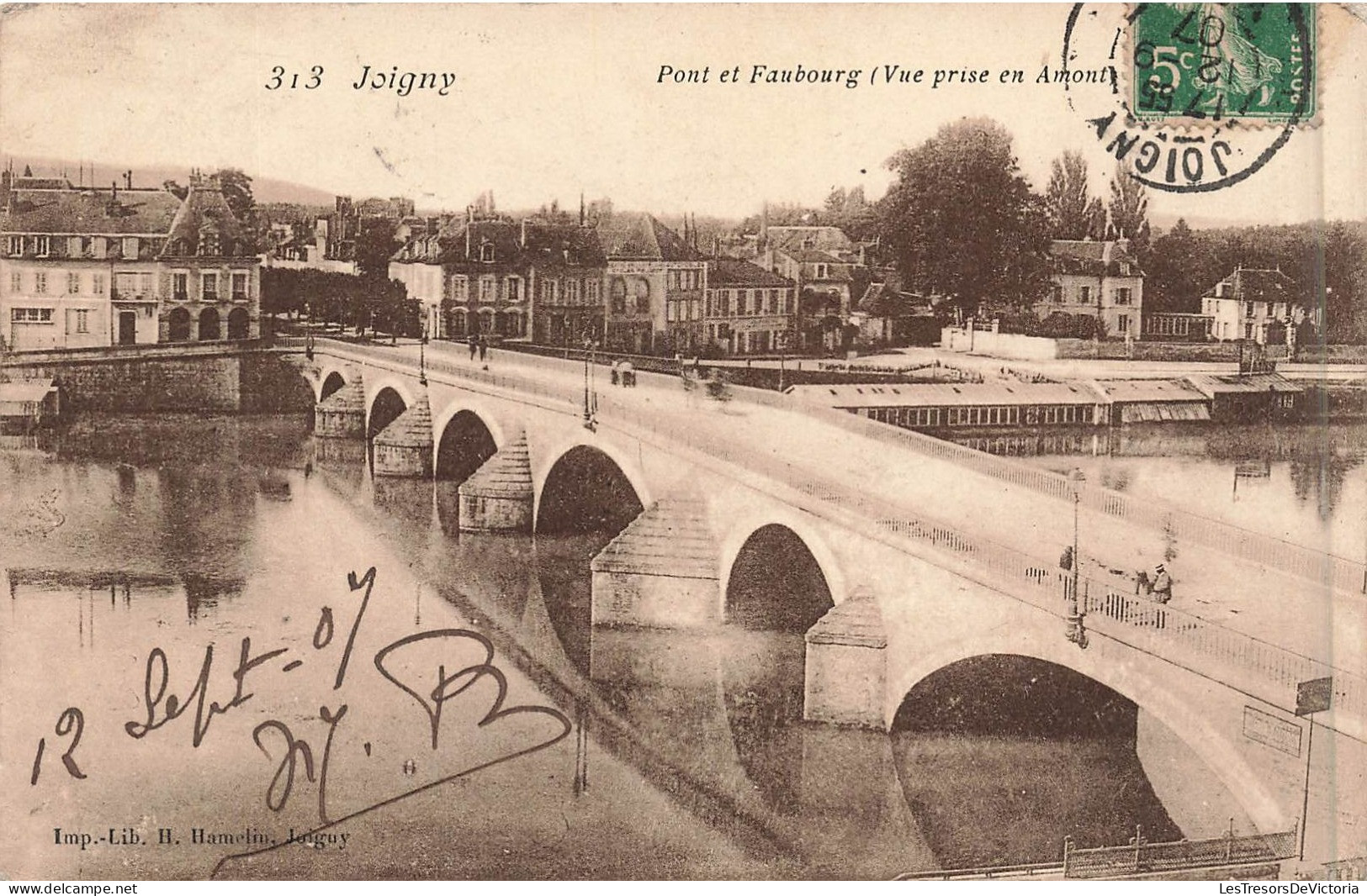 FRANCE - Joigny - Pont Et Faubourg (Vue Prise En Amont) - Carte Postale Ancienne - Joigny