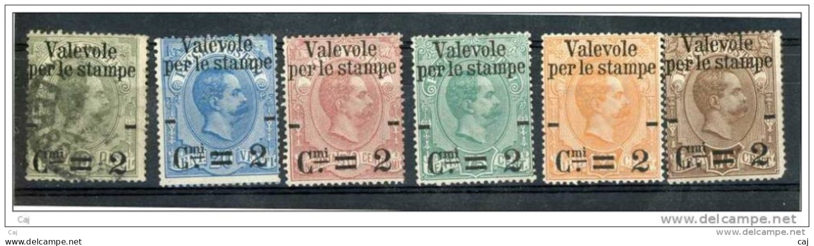 Italie  :  Yv  46-51  (*) (o) - Mint/hinged