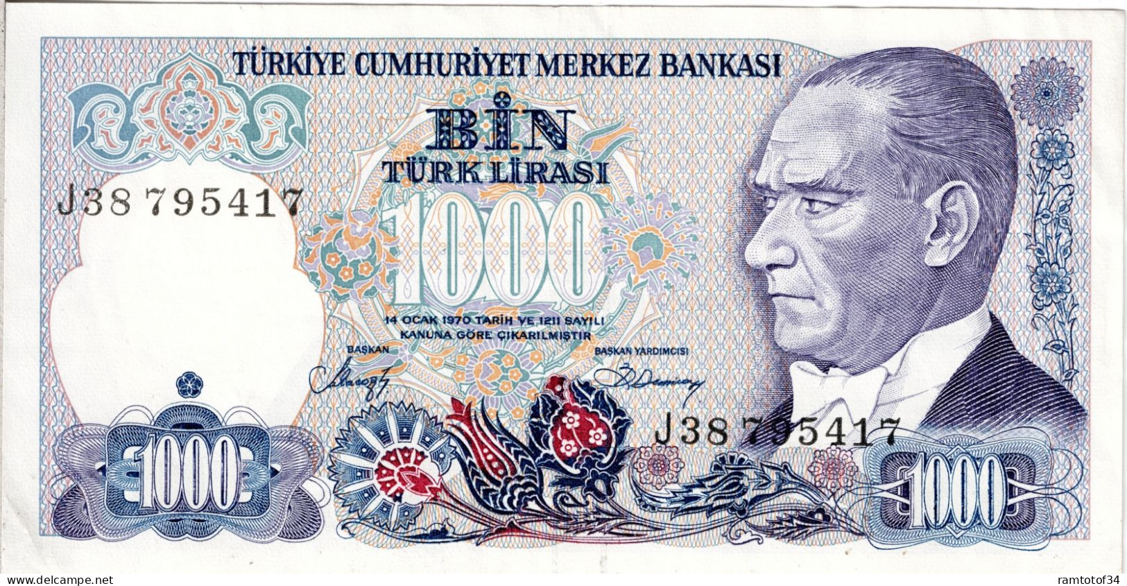 TURQUIE - 1000 Lirasi 1988 UNC - Turquie
