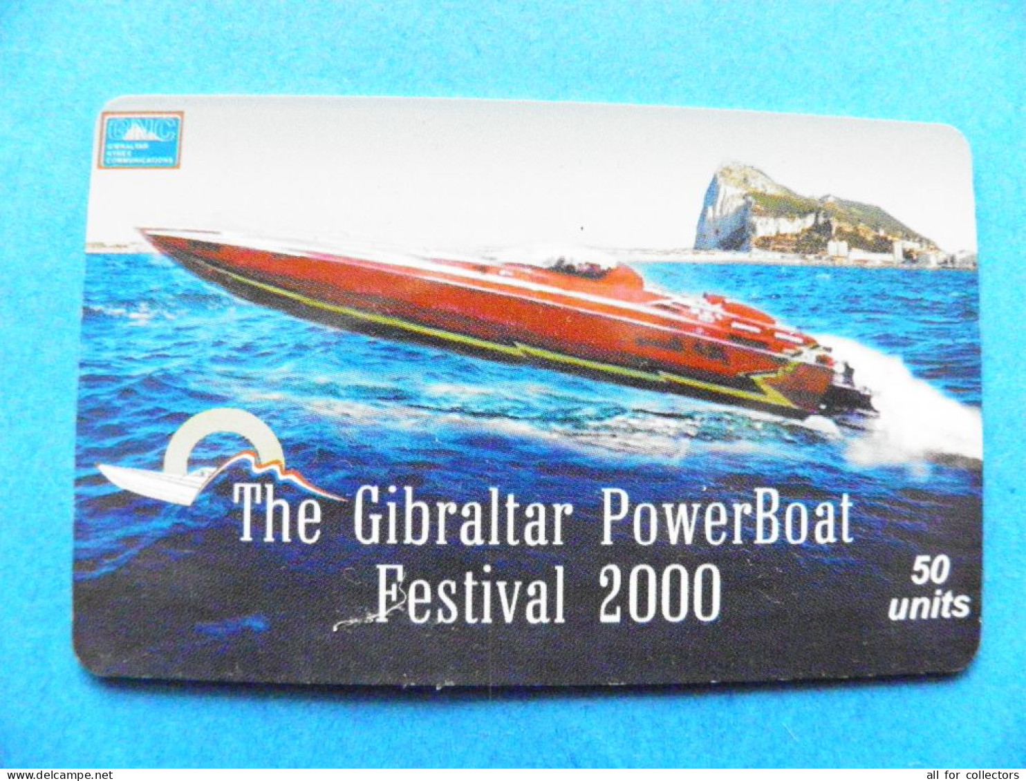 CHIP Phonecard Gibraltar PowerBoat Boat Festival 2000 50 Units  - Gibilterra