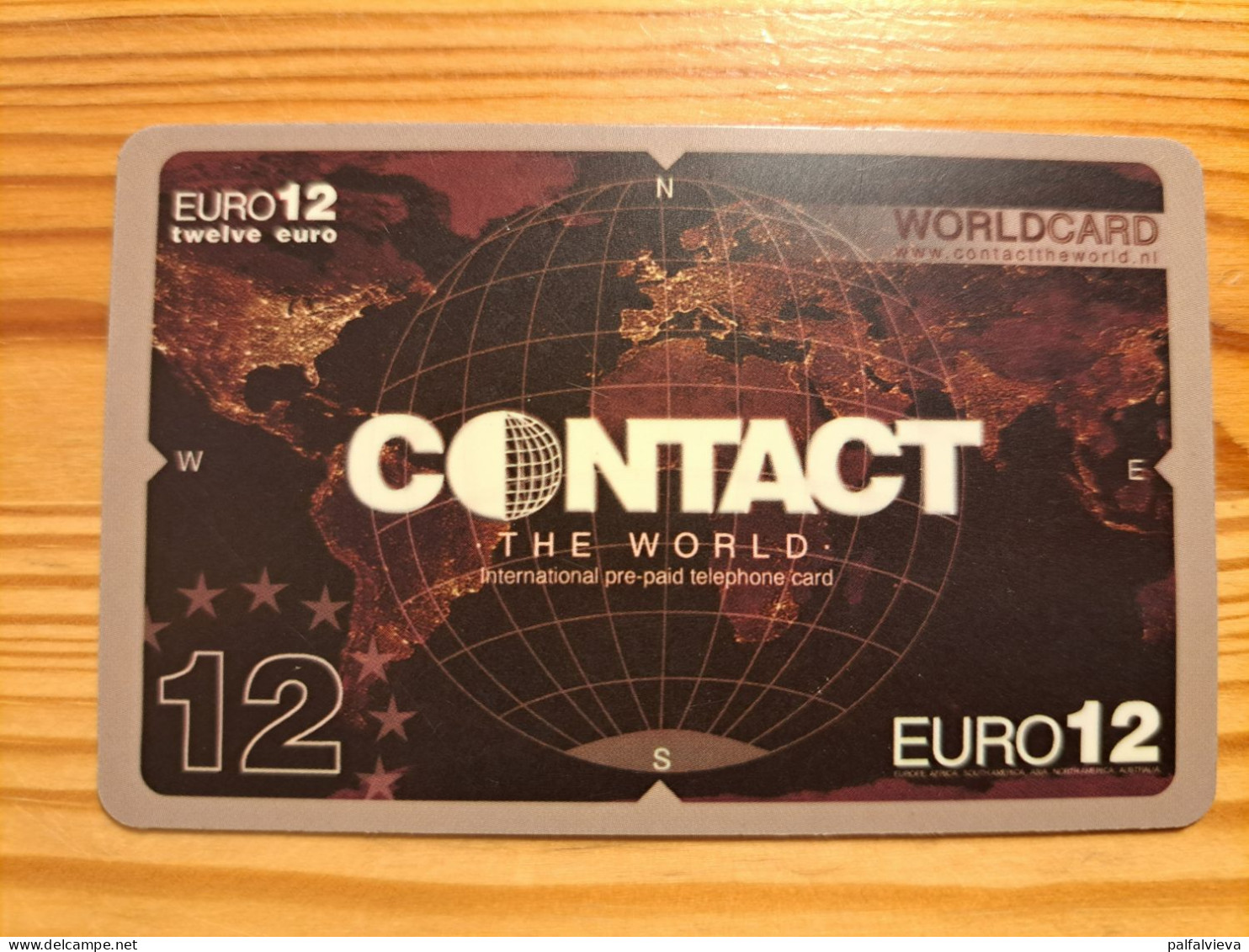 Prepaid Phonecard Netherlands, Worldcard, Contact - Cartes GSM, Prépayées Et Recharges