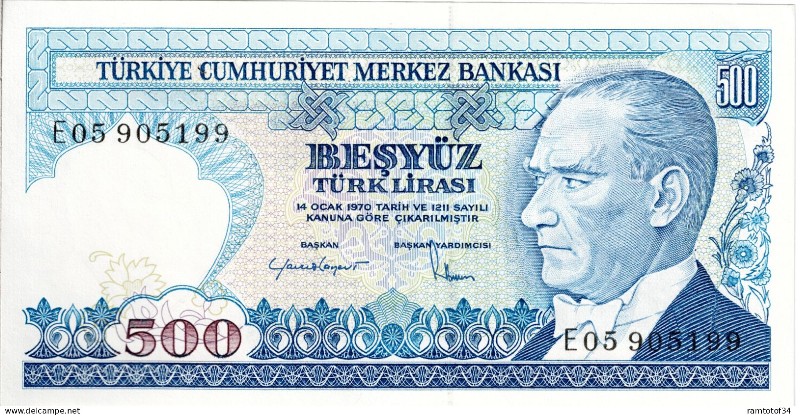 TURQUIE - 500 Lira 1984 UNC - Turchia