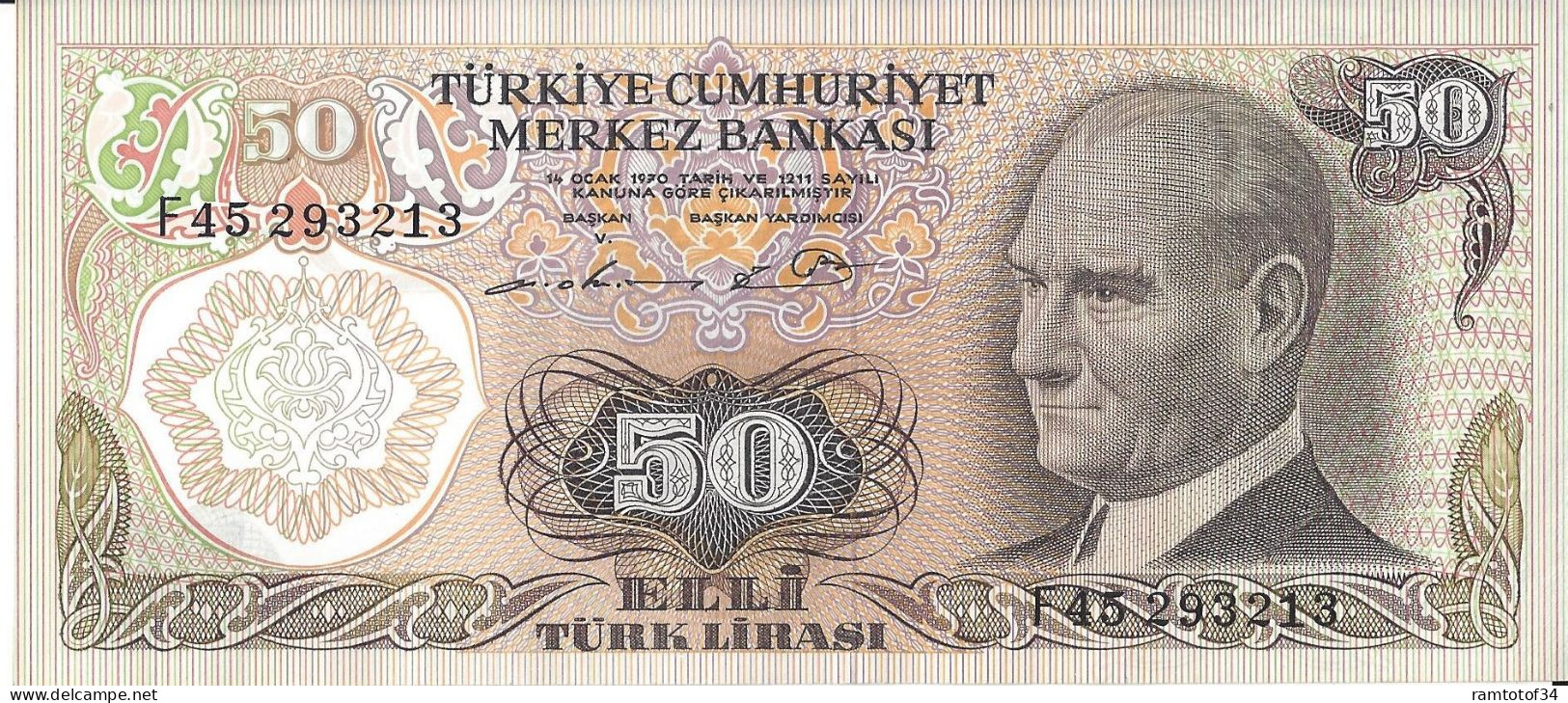 TURQUIE - 50 Lira 1983 UNC - Turkey