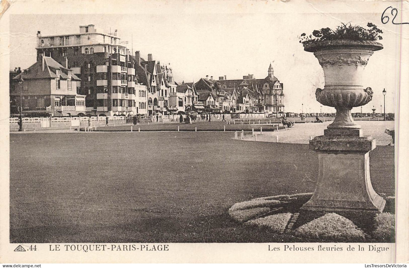 FRANCE - Le Touquet Paris Plage - Les Pelouses Fleuries De La Digue - Carte Postale Ancienne - Le Touquet