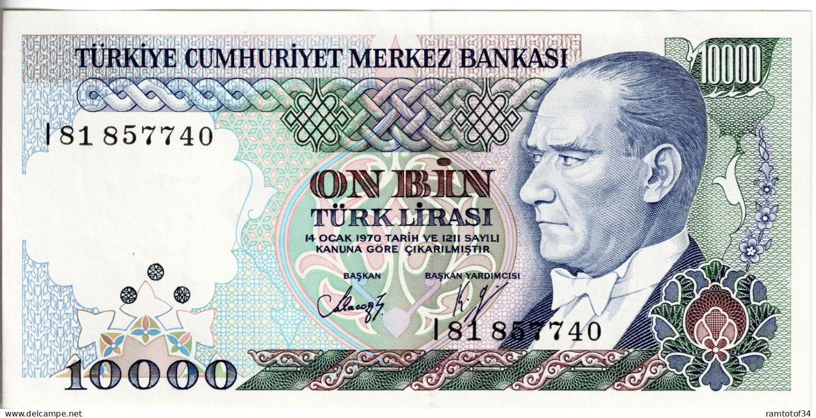 TURQUIE - 10000 Lira 1993 UNC - Turquie