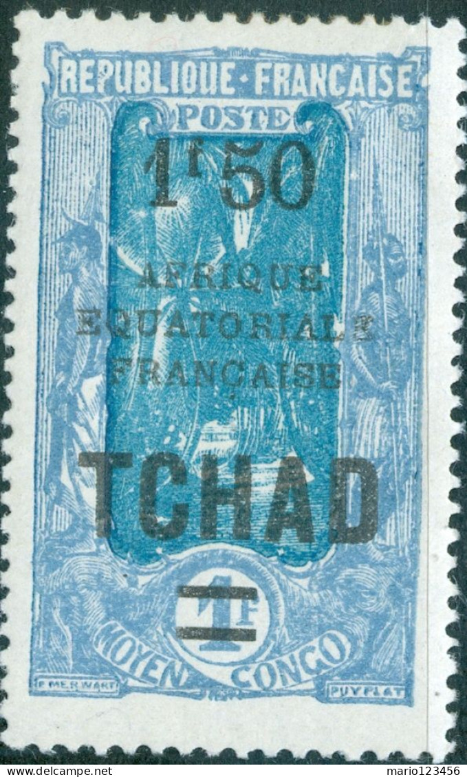 CIAD, CHAD, PALMA DI COCCO, 1926, FRANCOBOLLI NUOVI (MLH*) Mi:TD 41, Scott:TD 56, Yt:TD 49 - Nuevos