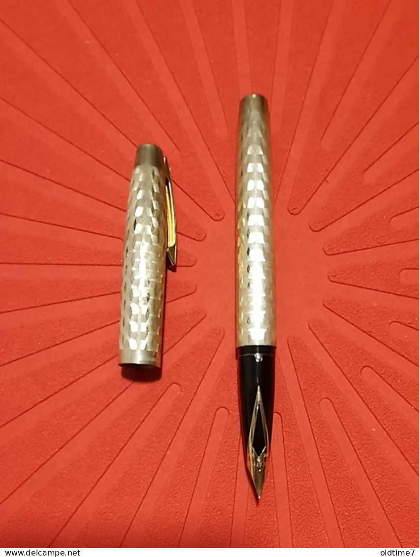 SHEAFFER silver and gold fountain pen and ballpoint pen set