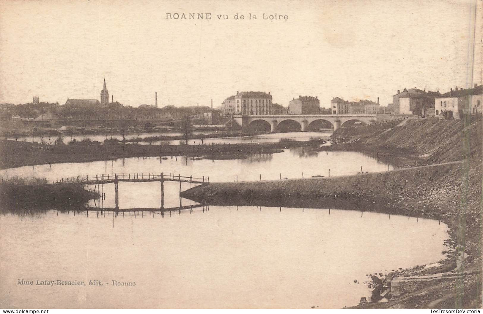 FRANCE - Roanne - Vu De La Loire - Carte Postale Ancienne - Roanne