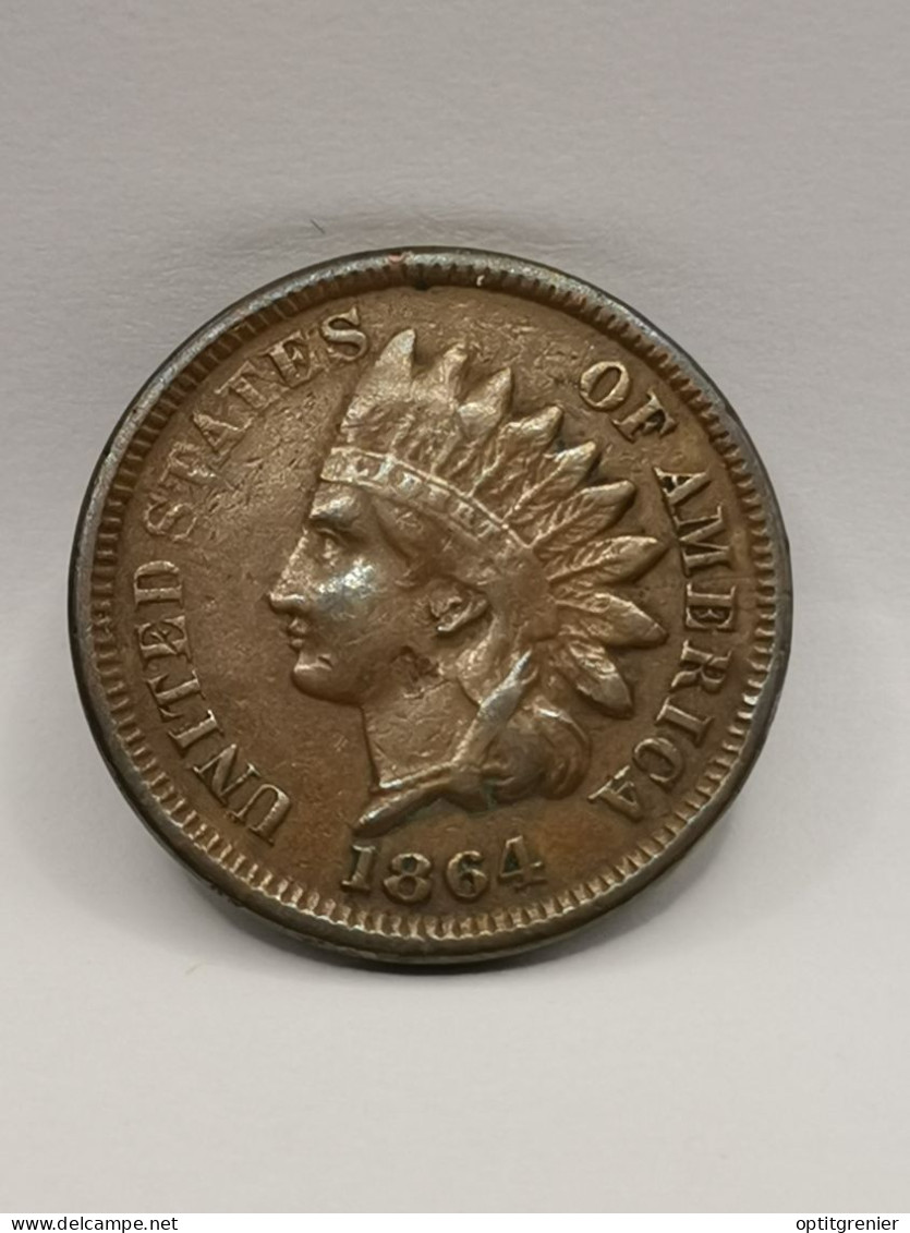 1 CENT INDIAN HEAD 1864 USA / TETE D'INDIEN - 1859-1909: Indian Head