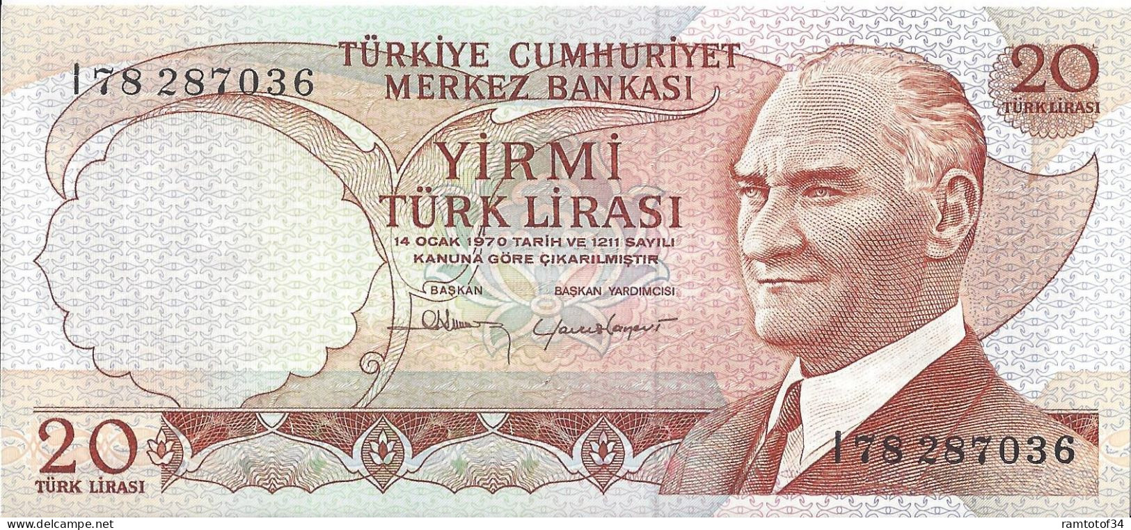 TURQUIE - 20 Lira 1983 UNC - Turkey
