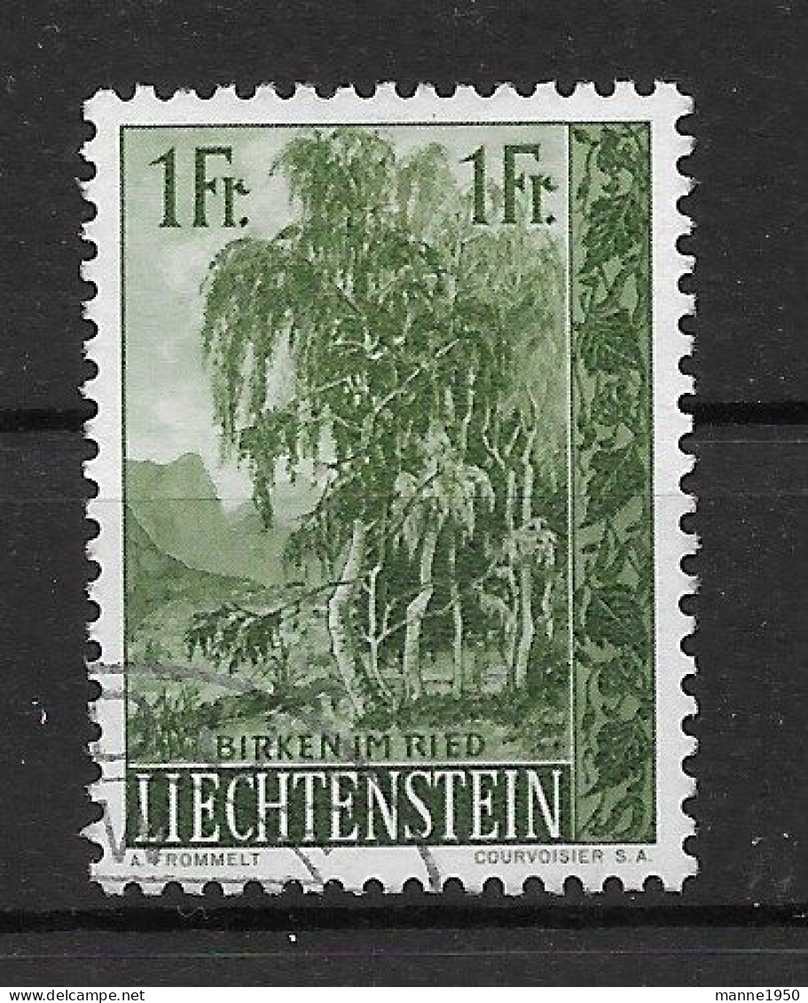 Liechtenstein 1957 Bäume Mi.Nr. 359 Gestempelt - Oblitérés