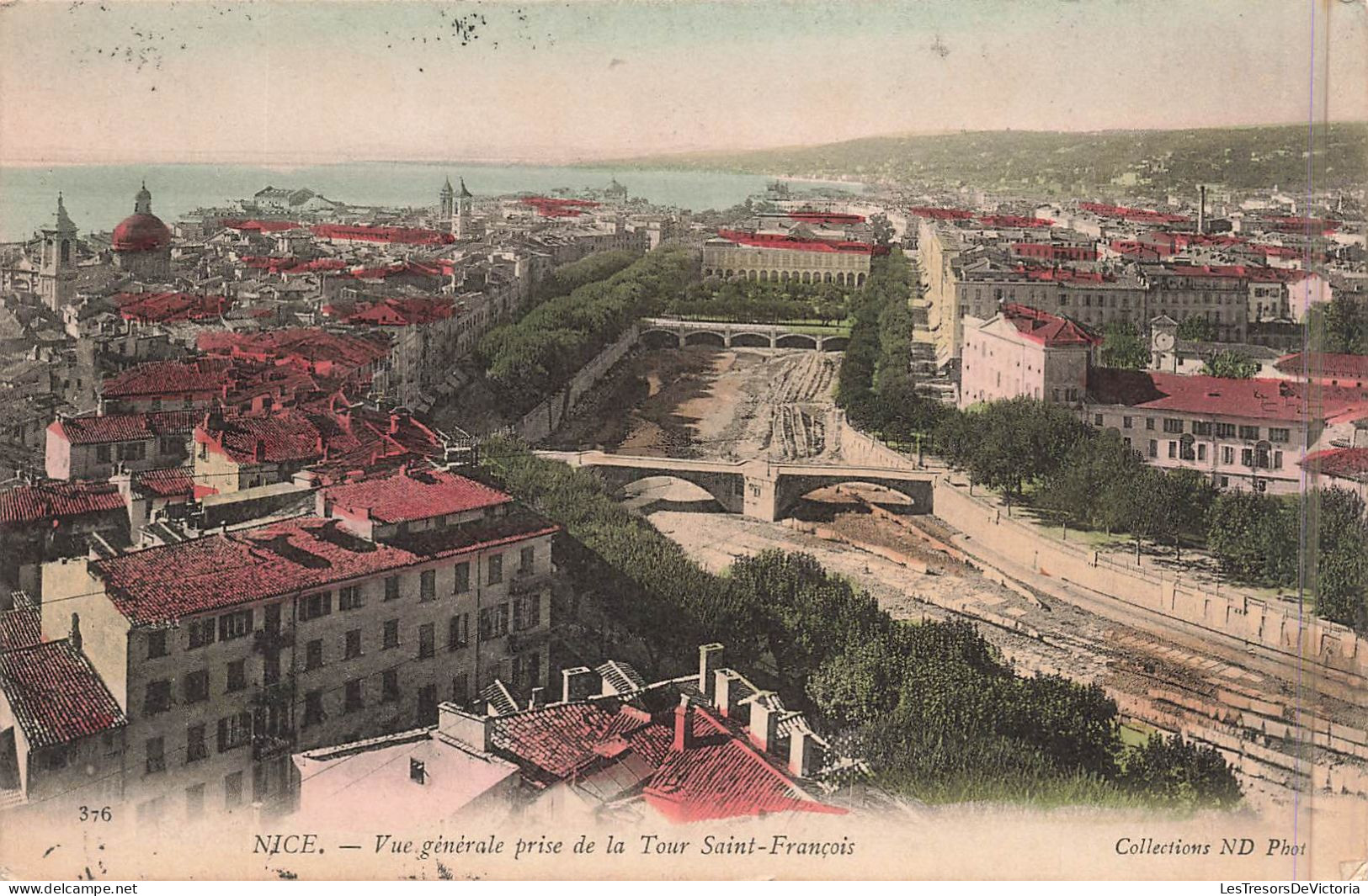 FRANCE - Nice - Vue Générale Prise De La Tour Saint François - Carte Postale Ancienne - Multi-vues, Vues Panoramiques