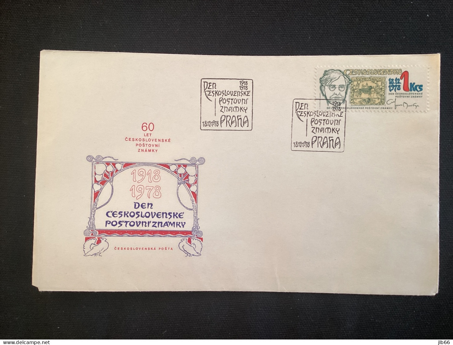 FDC 1978 Yvert 2308 Journée Du Timbre  60 Ans Du Hradcany 1er Timbre CS Et Alfons Mucha - FDC