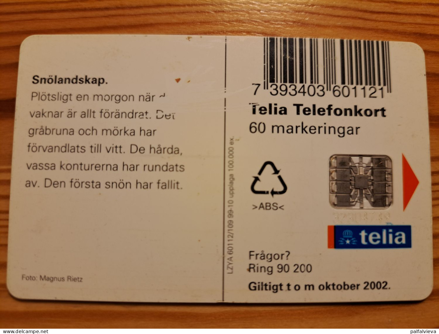 Phonecard Sweden - Sunset - Suecia