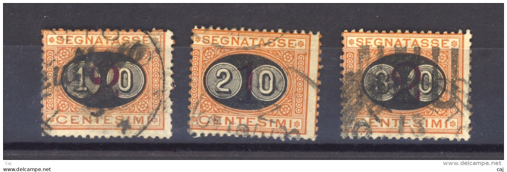 06000 -   Italie  -  Taxes  :  Yv   22-24  (o) - Postage Due