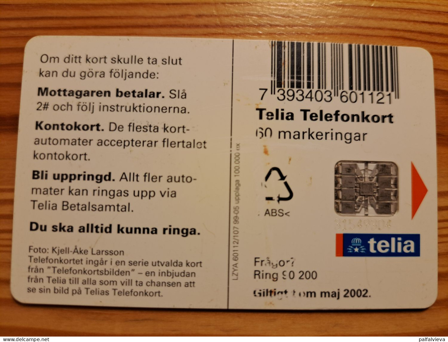 Phonecard Sweden - Cow - Sweden