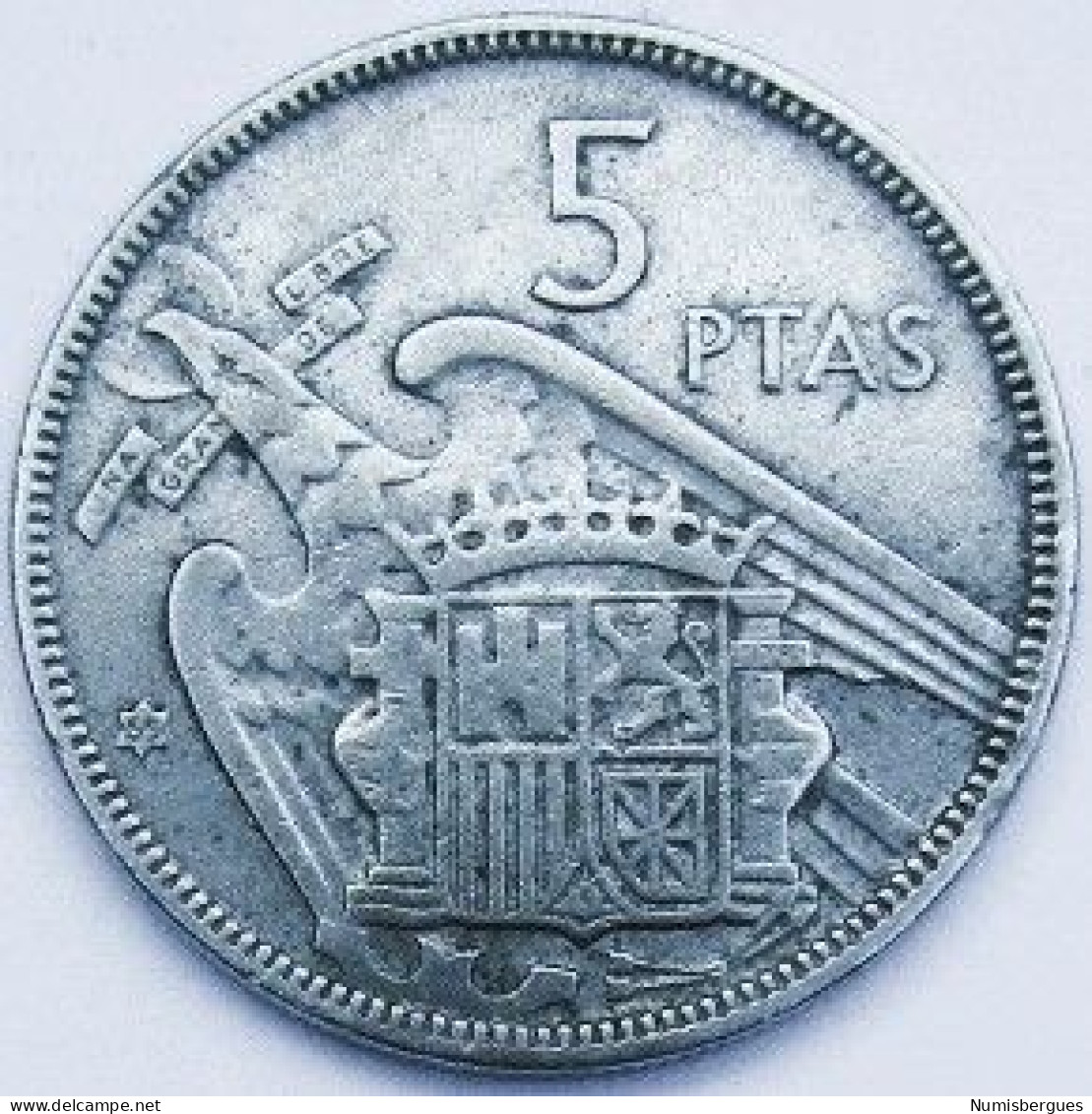 Pièce De Monnaie 5 Pesetas 1965 - 5 Pesetas