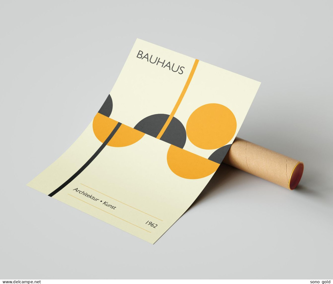 Bauhaus 1962 ~ Manifesto ~ Poster ~ Design ~ Architecture ~ Furnishing ~ Vintage ~ Mid Century - Zeitgenössische Kunst