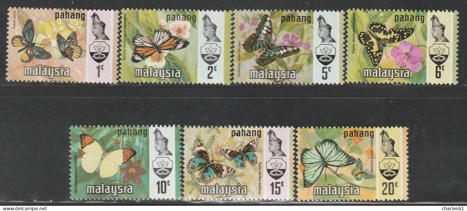 MALAYSIA - PAHANG - N°80/6 ** (1971) Papillons - Pahang