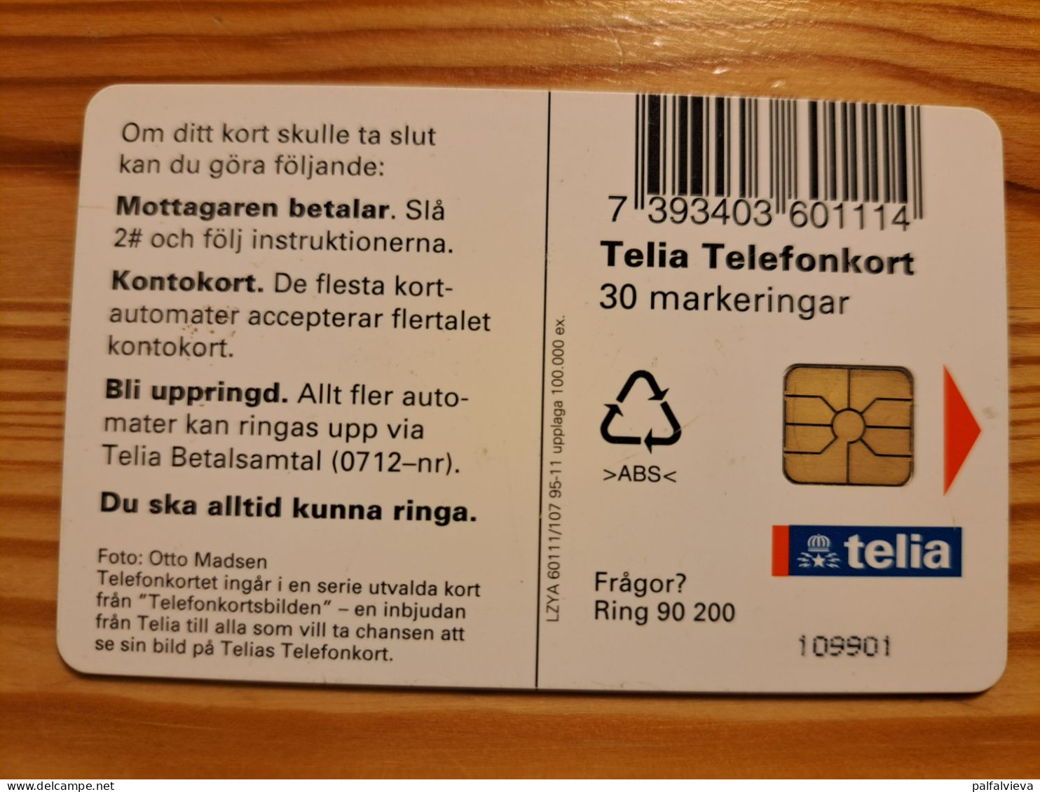 Phonecard Sweden - Pig - Suède