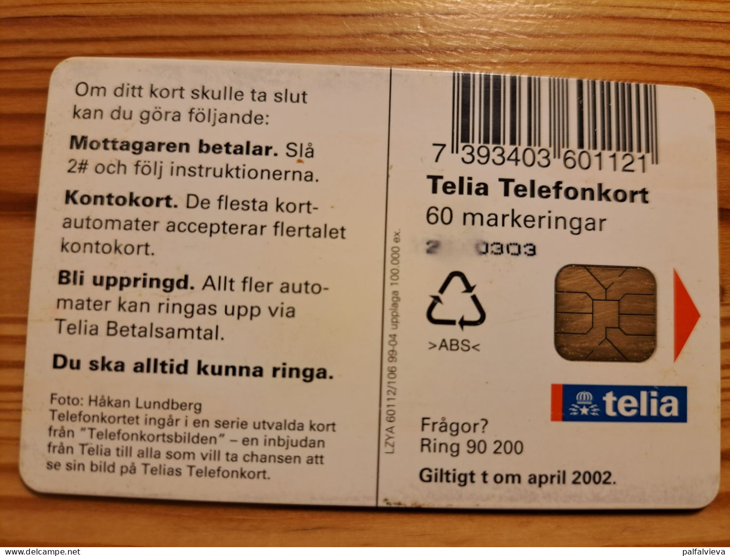 Phonecard Sweden - Deer - Sweden