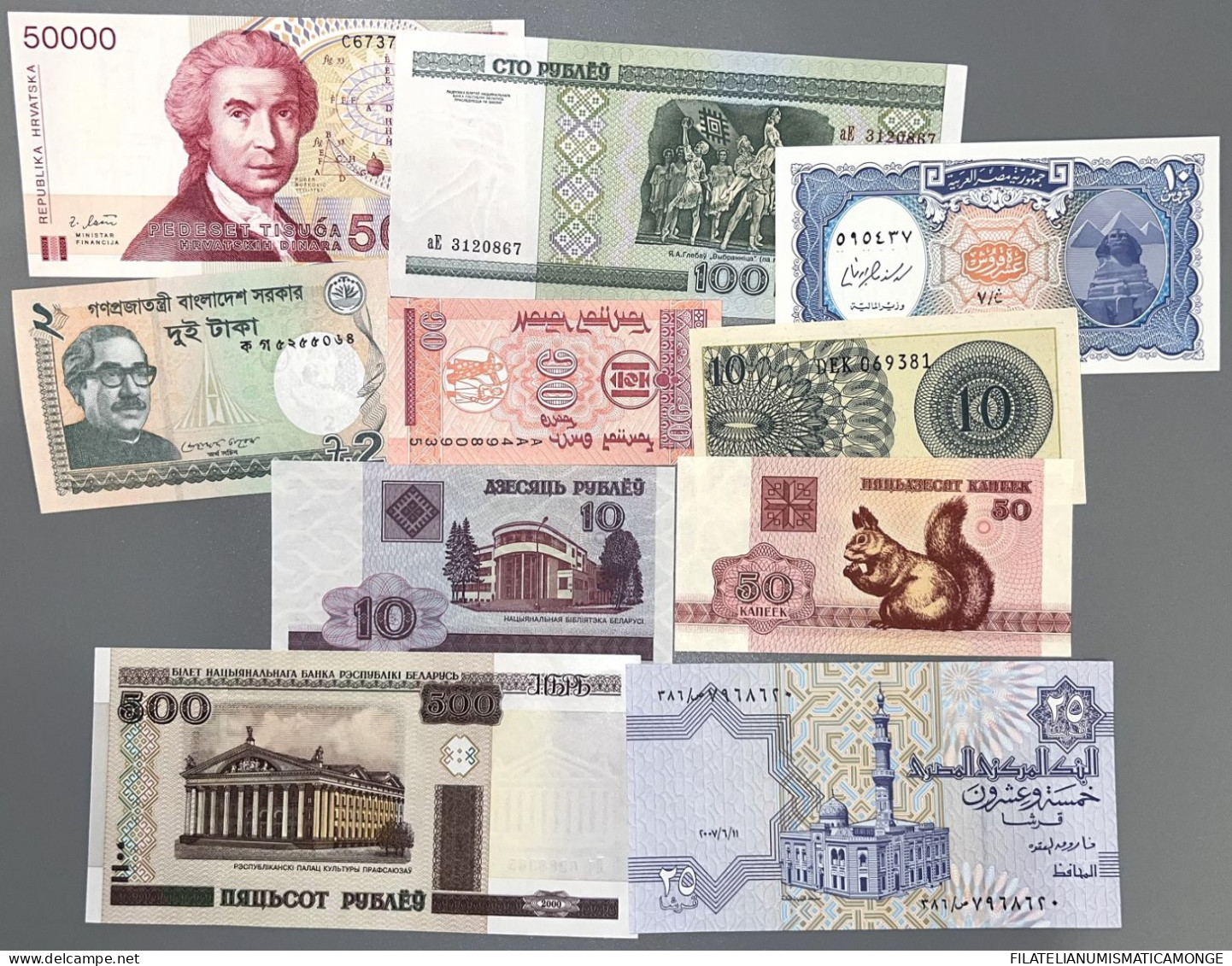 Offer - Lot Banknotes - Paqueteria  Mundial 10 Billetes Diferentes - Vrac - Billets