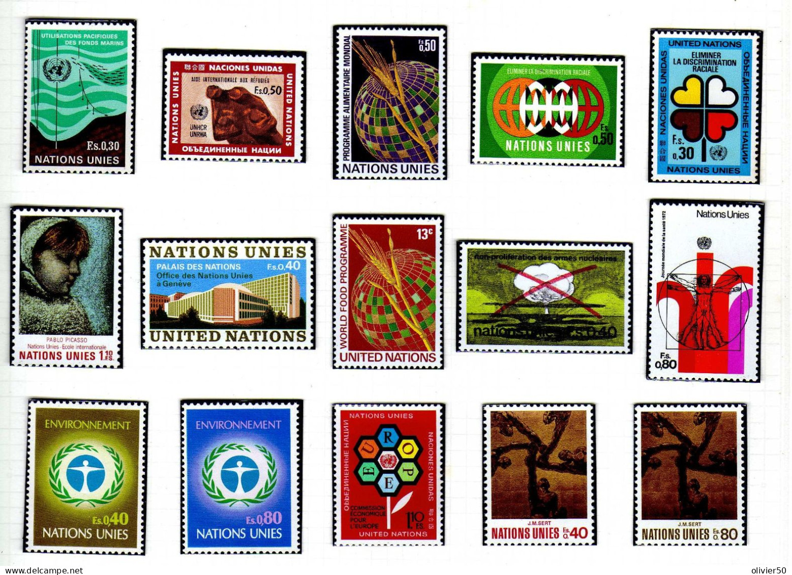 Nations-Unies - Bureau Suisse  Evenements - Neufs - - Unused Stamps