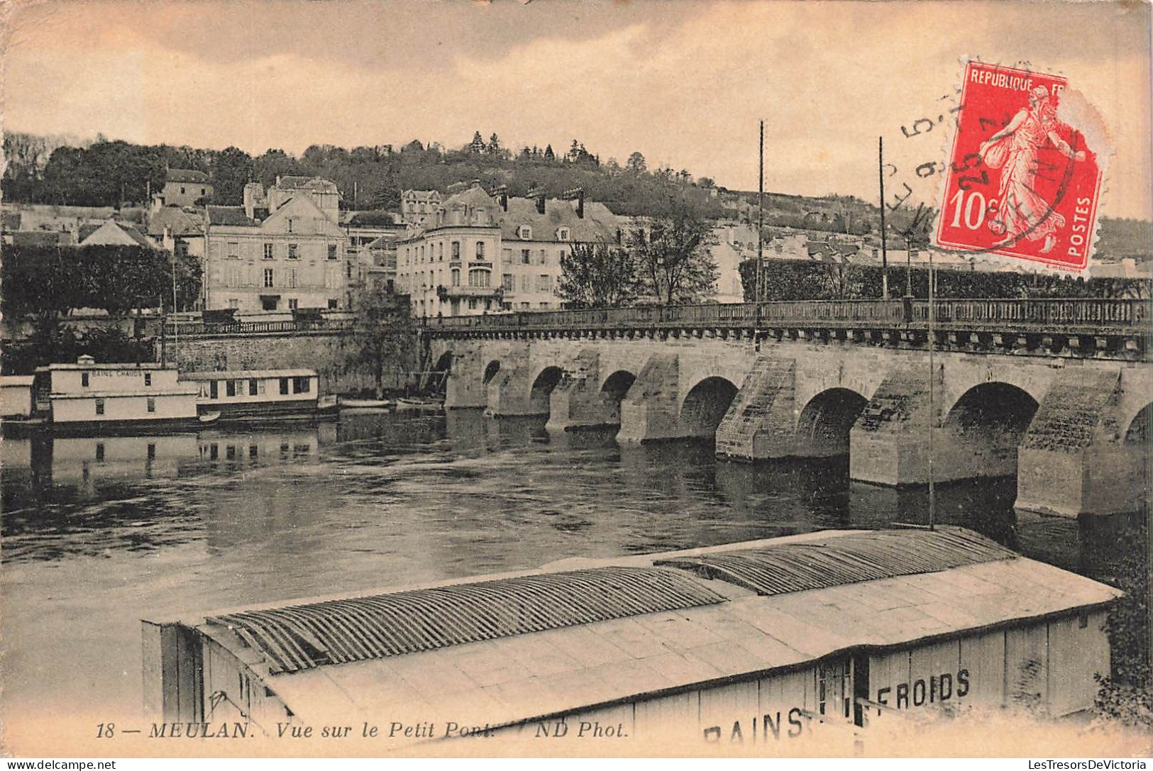 FRANCE - Meulan - Vue Sur Le Petit Pont - Carte Postale Ancienne - Meulan