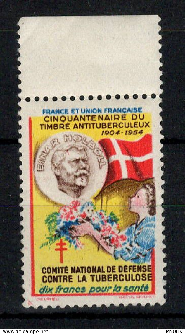 Erinnophilie - Vignette Antituberculeux 1954 N** MNH Luxe , Tuberculose - Tegen Tuberculose