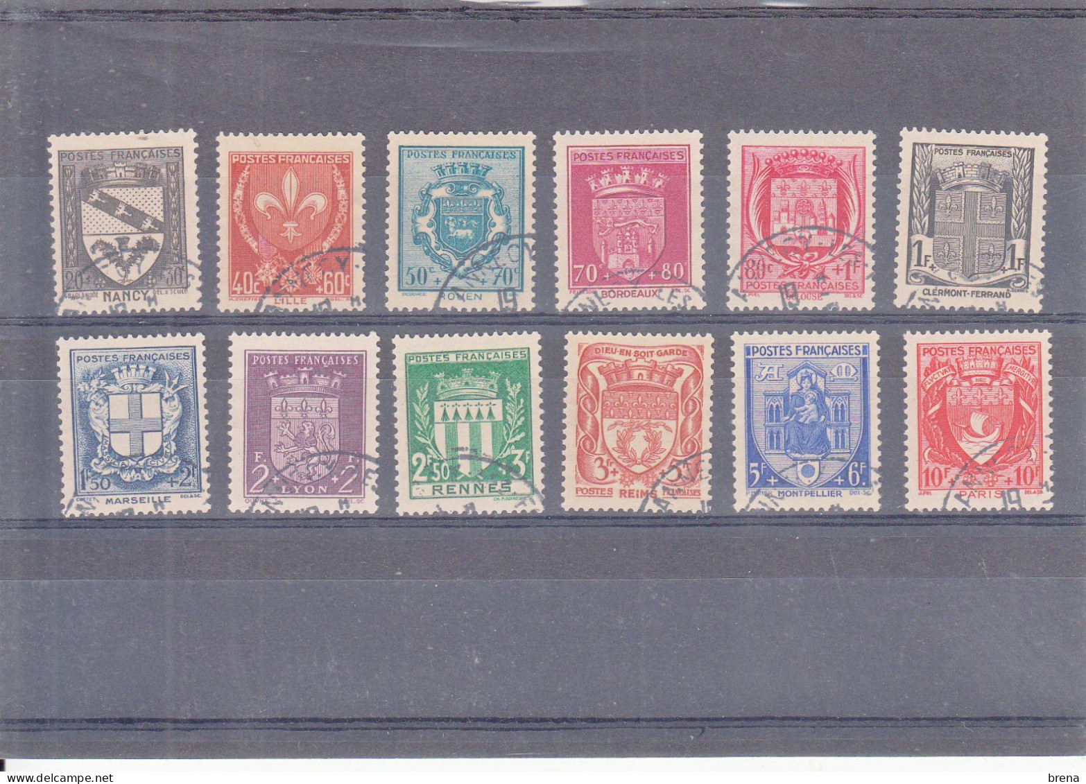 FRANCE   ARMOIRIES DE VILLE  526/537  ET 553/564  OBLITERES  TTB - Used Stamps