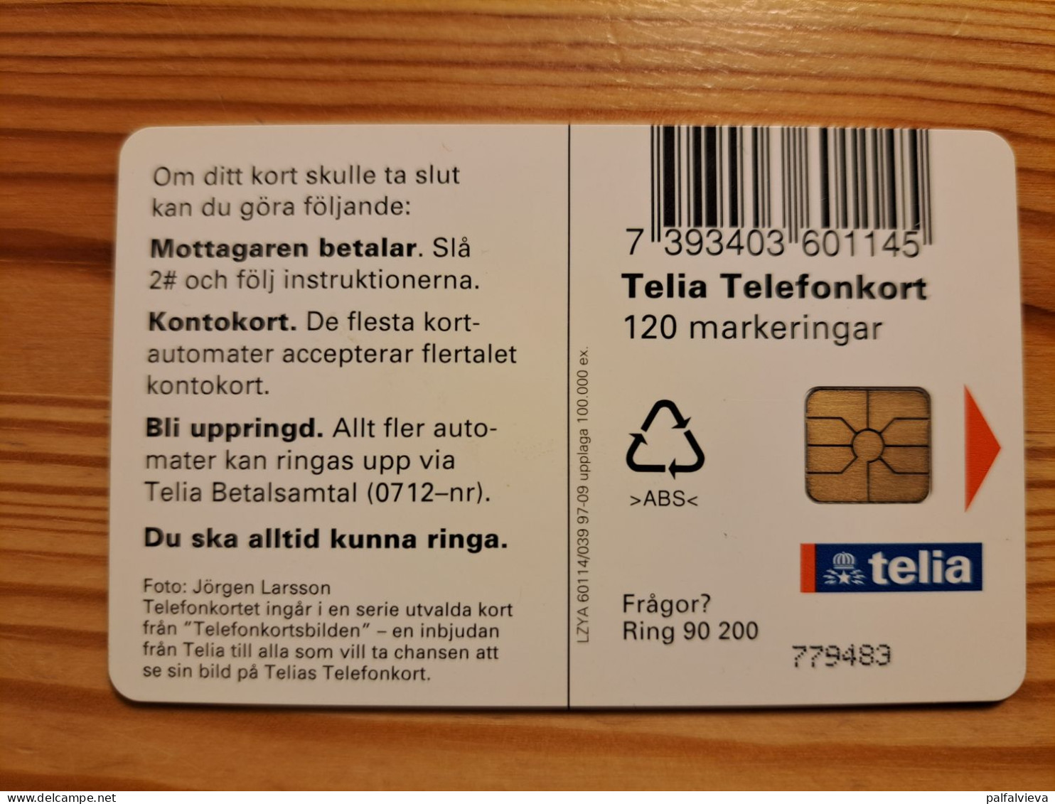 Phonecard Sweden - Dog - Svezia